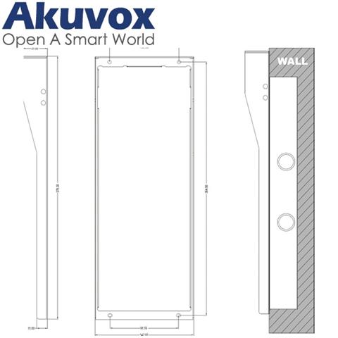 AV-X915 IN-WALL RAIN COV.